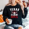 Texas Its In My Dna Baseball Sweater