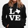 Texas Love Design State Outline Texas Home Classic Hoodie