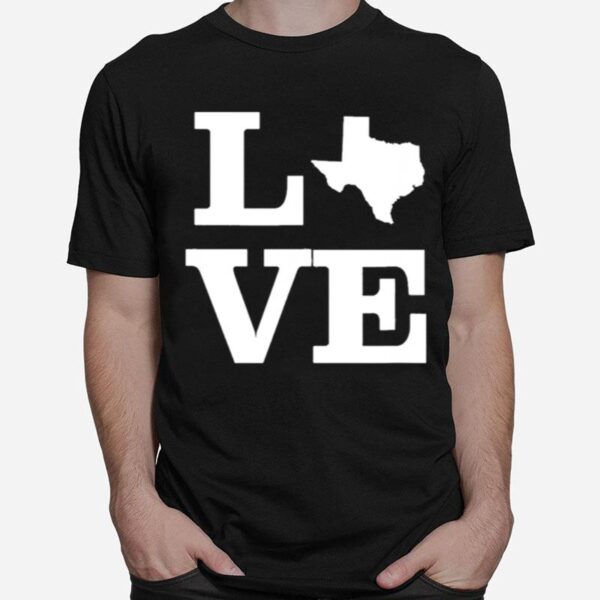 Texas Love Design State Outline Texas Home Classic T-Shirt