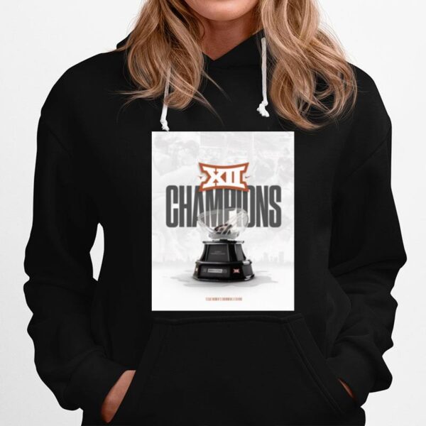 Texas Mens Swimming Diving 2023 Big 12 Champion Trophy Hoodie