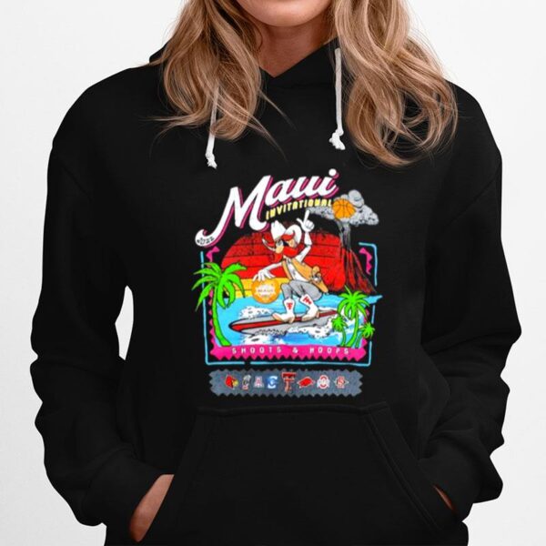 Texas Tech Maui Invitational Basketball Tournament Shoots And Hoops 2022 Hoodie