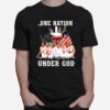 Texas Tech Red Raiders Mens Basketball One Nation Under God Signatures T-Shirt