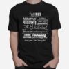 Text Design Taurus Zodiac Signs Traits T-Shirt