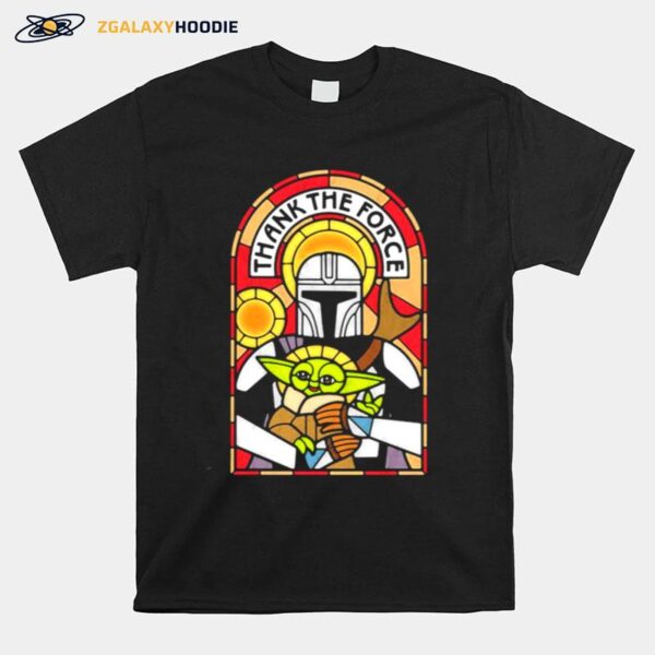 Thank The Force Baby Yoda Star Wars The Mandalorian T-Shirt