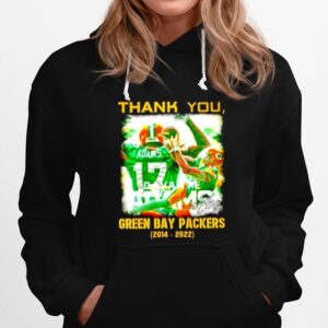 Thank You Davante Adams Green Bay Packers 2014 2022 Signatures Green Bay Packers Hoodie