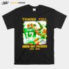 Thank You Davante Adams Green Bay Packers 2014 2022 Signatures Green Bay Packers T-Shirt