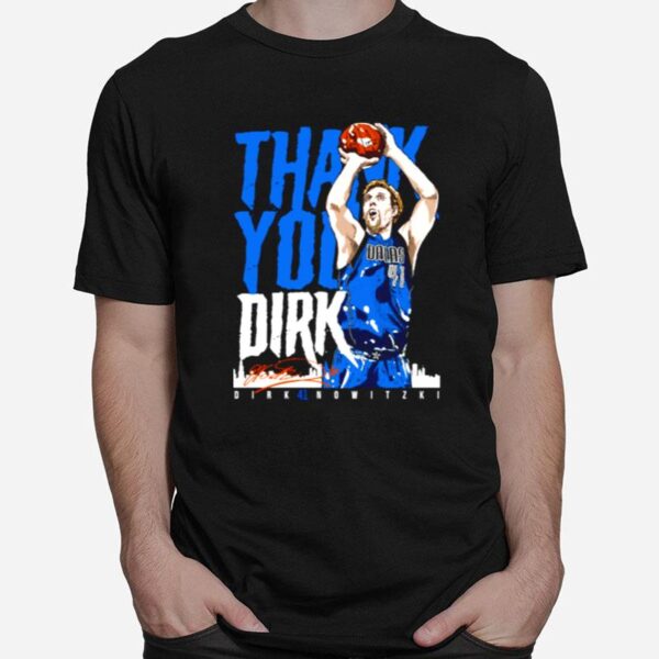 Thank You Dirk Gift Idea Luka Dirk Mavericks T-Shirt