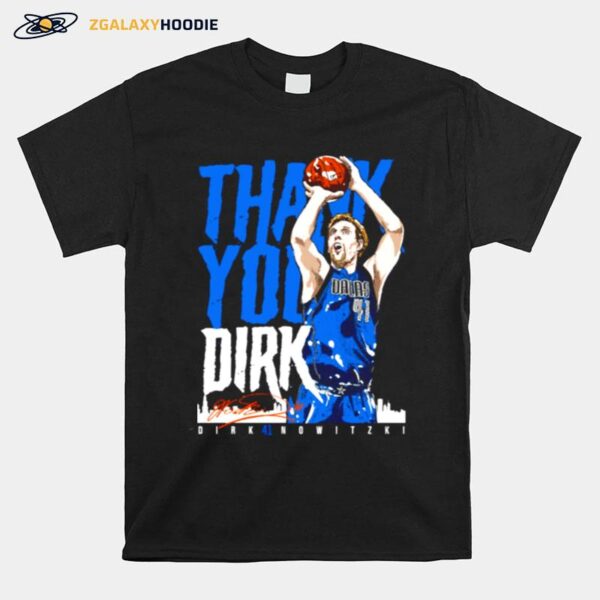 Thank You Dirk Gift Idea Luka Dirk Mavericks T-Shirt