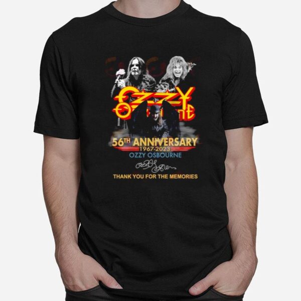 Thank You For The Memories Ozz 56Th Anniversary 1967 %E2%80%93 2023 T-Shirt