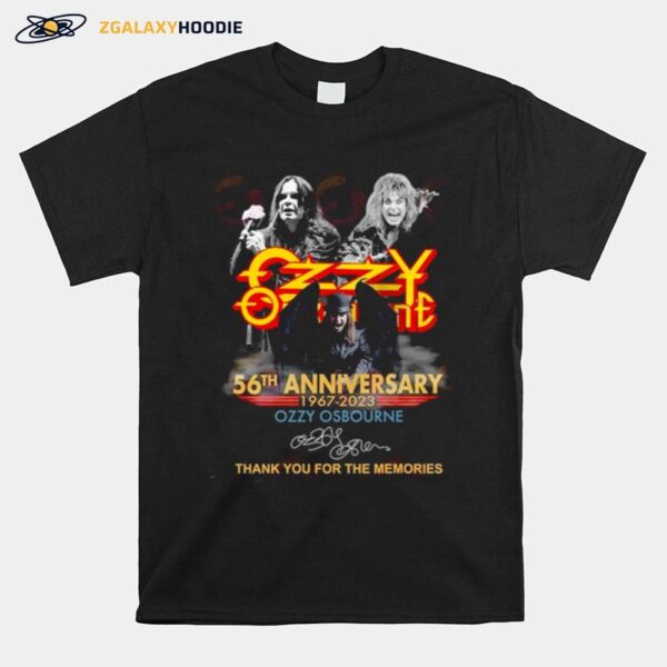 Thank You For The Memories Ozz 56Th Anniversary 1967 %E2%80%93 2023 T-Shirt