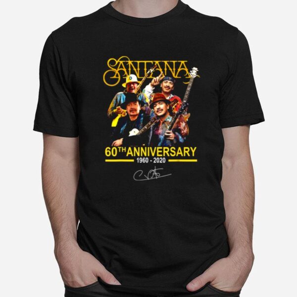 Thank You For The Memories Santana 60Th Anniversary T-Shirt