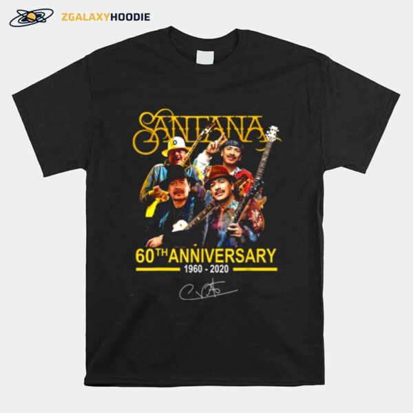 Thank You For The Memories Santana 60Th Anniversary T-Shirt