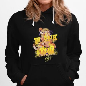 Thank You Kobe Bryant Los Angeles Lakers Basketball Signature Hoodie