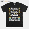 Thankful Grateful Blessed Happy Thanksgiving Turkey Day T-Shirt