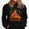 Thankful Grateful Blessed Turkey Nurse Hoodie