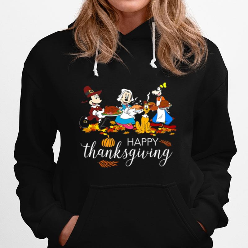 Thanksgiving Micky Minnie Goofy Party Thanksgiving Mickey And Friends Disney Hoodie