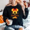 Thanksgiving Minnie Head With Black Castle Pumpkin Disney Thanksgivings Sweater
