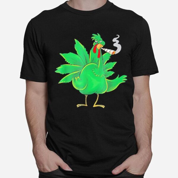 Thanksgiving Turkey Weed Pot Smoker T-Shirt