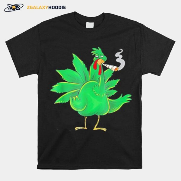 Thanksgiving Turkey Weed Pot Smoker T-Shirt