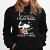 That What I Do I Play Bass And I Forget Things Snoopy Hoodie