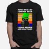 Thats What I Do I Drink Beer Black Cat St Patricks Day Vintage T-Shirt