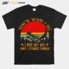 Thats What I Do I Ride My Mx And I Forget Things Dirt Bike Vintage Retro T-Shirt