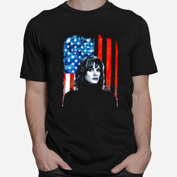 The 355 Jessica Chastain Mace American Flag T-Shirt