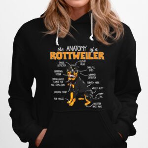 The Anatomy Of A Rottweiler Hoodie