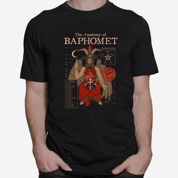 The Anatomy Of Baphomet Pastel Goth Harajuku Cryptid Kawaii T-Shirt