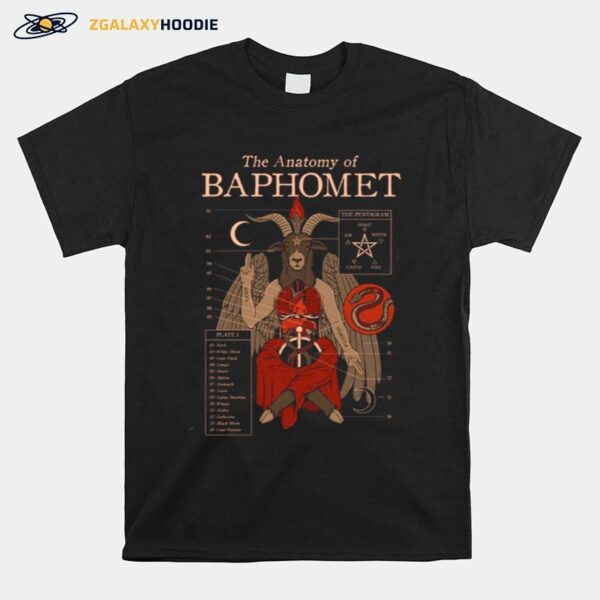 The Anatomy Of Baphomet Pastel Goth Harajuku Cryptid Kawaii T-Shirt