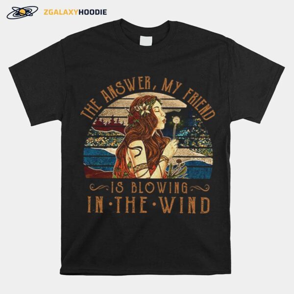 The Answer My Friend Is Blowing In The Wind Vintage T-Shirt