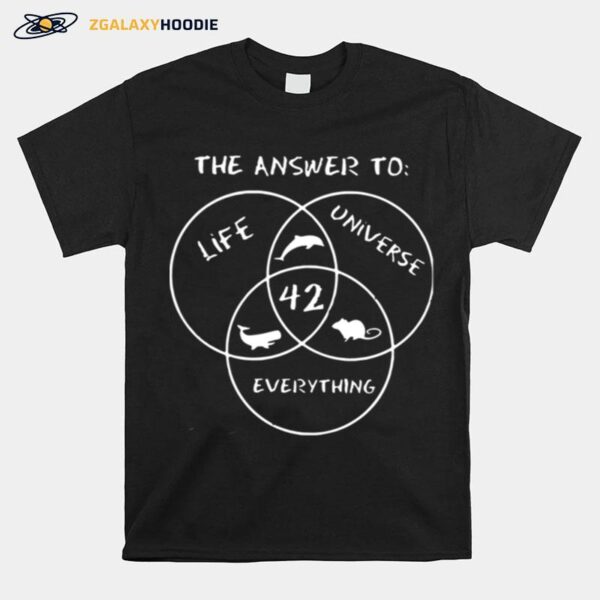 The Answer To Life Universe Everything T-Shirt