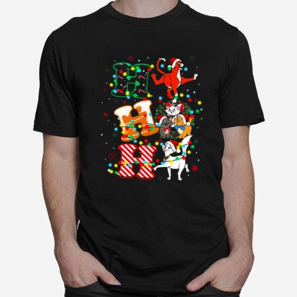 The Aristocats Cats Squad Custom Christmas Ho Ho Ho T-Shirt