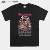 The Atlanta Falcons 57Th Anniversary 1966 2023 Thank You For The Memories Signatures T-Shirt