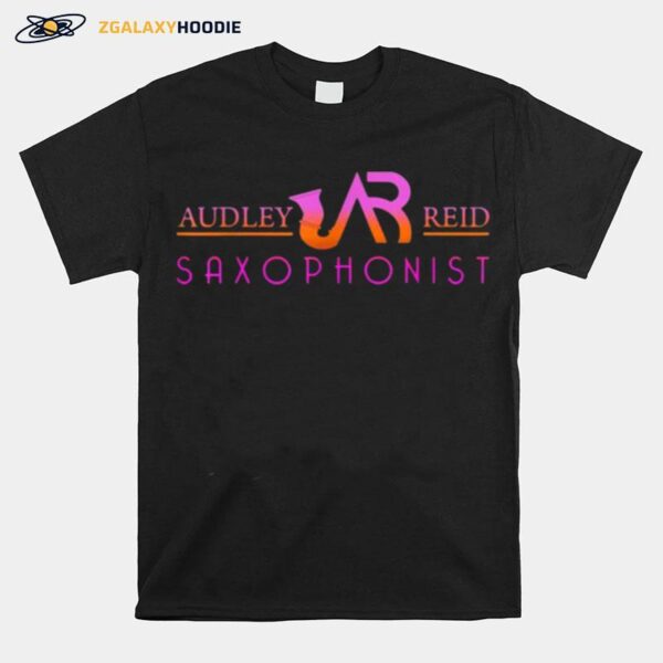 The Audley Reid Saxophonist Colorful Logo T-Shirt