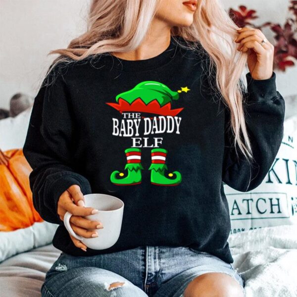 The Baby Daddy Elf Matching Group Family Christmas Fun Sweater