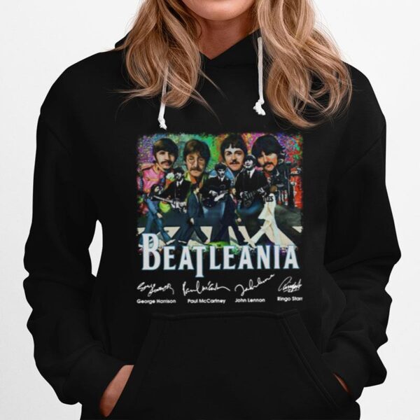 The Beatleania George Harrison Paul Mc Cartney John Lennon Ringo Starr Hoodie