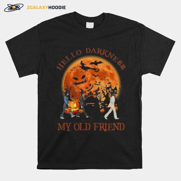 The Beatles Abbey Road Hello Darkness My Old Friend Halloween T-Shirt