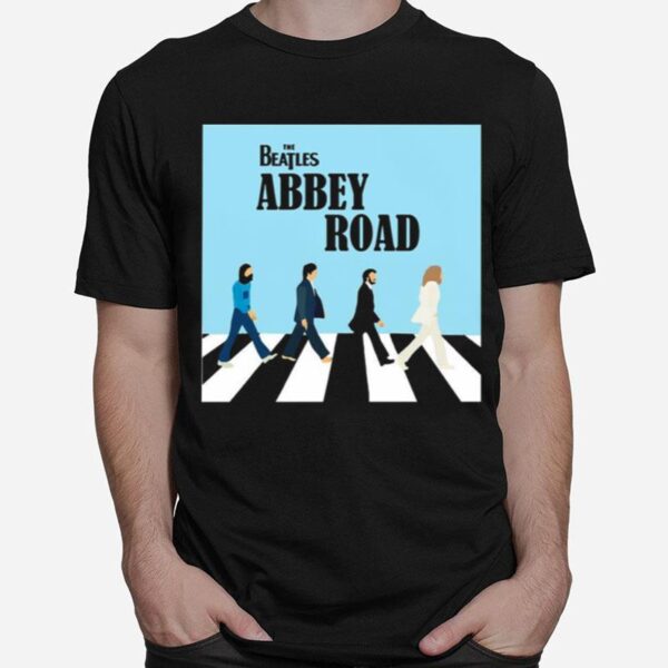 The Beatles Abbey Road Road John Lennon Canvas Wall T-Shirt