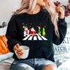 The Beatles Snowman Santa Elf And Grinch Abbey Road Christmas Sweater