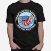 The Best Dads Have Daughters Who Play Volleyball American Flag T-Shirt