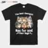 The Best Therapist Has Fur And Four Legs Cat Lover Gift Cat T-Shirt