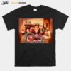 The Big Bang Theory Group Shot Dinner Poster T-Shirt