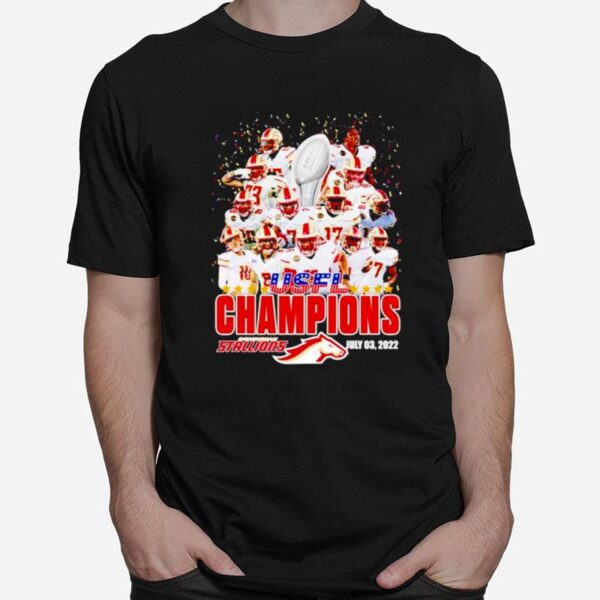 The Birmingham Stallions Usfl Champions 2022 T-Shirt