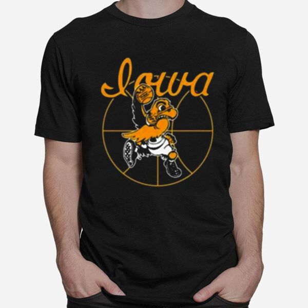 The Black And Gold Ncaa 2023 Iowa Hawkeyes Basketball T-Shirt