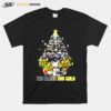 The Black And Gold Trees Team Steelers Christmas T-Shirt