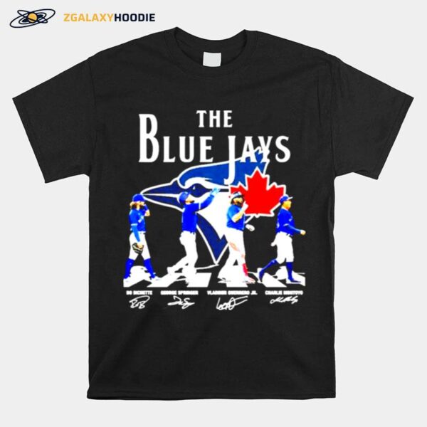 The Blue Jays Bo Bichette Springer Guerrero Jr Montoyo Signatures T-Shirt