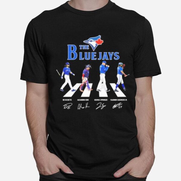 The Bluejays Bo Bichette Alejandro Kirk George Springer Vladimir Guerrero Jr Signarure T-Shirt