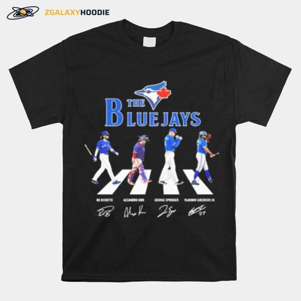 The Bluejays Bo Bichette Alejandro Kirk George Springer Vladimir Guerrero Jr Signarure T-Shirt