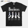 The Brewers Baseball Crossing The Line Signatures T-Shirt